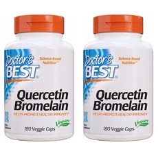 Doctors Best Quercetin Bromelain 닥터스 베스트 케르세틴 브로멜레인 180정 2팩, 1개, 1