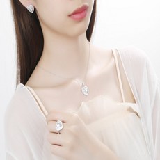 순은큐빅반지목걸이팔찌셋트