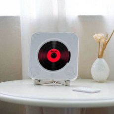 벽걸이 cd플레이어 스탠드 가능 배송비 포함, 하얀