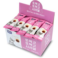 테비토퍼 고양이 또먹고또먹고 시리얼 스낵, 혼합맛(참치/게살), 20g, 30개 참치와게살, 20g, 30개