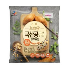 CJ제일제당 소문난 주부초밥왕 국산콩 두부로 만든 유부초밥 328 g 풍미업 홈캉스 엄마손맛 다이어트음식 건강식단, 2개, 328g