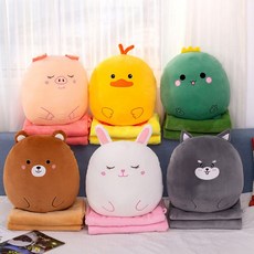 곰돌이쿠션무릎담요