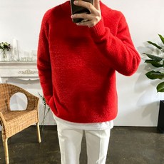 봄 가을 겨울 부들부들 소프트 캐시 앙고라 라운드 니트 7 Color 95~105
