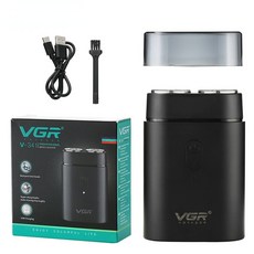 VGR 전기면도기 휴대용면도기 휴대용 깎는 도구 충전식 면도칼 적인 면도 기계 떠 수염 면도기 가지고 다닐 수 트리머 남성용 V-341, [01] with box, 01 with box, 1개