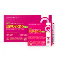 종근당경보 슈퍼 코엔자임Q10 플러스 60캡슐 혈압 비타민A/E 셀렌 약 국 용, 120캡슐-4개월, 2개, 60정