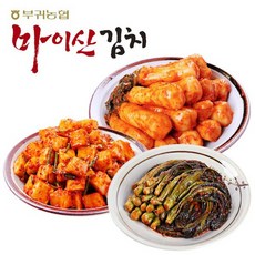 부귀농협 마이산김치 맛남3종9호 총각김치/깍두기/갓김치 각1kg, 없음, 상세설명 참조