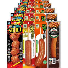 대림 매콤함에꼬치다 90g 5개+숯불구이맛후랑크 70g 5개+휠터치s 70g 5개+한성 비바크비센 65g 5개 핫바기획전 20개
