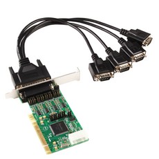 4 포트 rs422 rs485 직렬 DB 9 핀 pci 호스트 컨트롤러 카드 칩셋 (sysbase 용)|추가 카드|, 1개, 단일, 단일