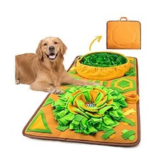  강아지 노즈워크 대화형 게임을 위한 대형 펫 스누플 매트 자연스러운 먹이 사냥 테크놀로지 장려 코공 훈련 실내 야외 스트레스 중대형 및 소형 강아지를 퍼즐 선물 