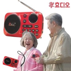 [TV홈쇼핑] 효디오 소형 충전식 휴대용 미니 MP3 녹음기 라디오 효도선물