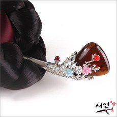 비녀 BN505 고급 원석비녀 전통 올림머리
