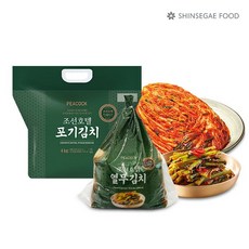 피코크 조선호텔 포기김치 4kg + 열무김치 1.5kg + 무석박지 1kg, 단품
