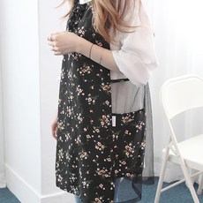 여름용 쉬폰 비쥬 앞치마 일반/망사