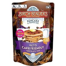 Birch Benders Keto 초콜릿 칩 팬케이크 와플 믹스 아몬드 가루를 곁들인 것 물만 추가 283.5g10온스 3팩, 1개, 250g