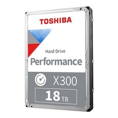 Toshiba x300 18TB 퍼포먼스 & 게이밍 3.5인치 내장 하드 드라이브 CMR, 전문 워크스테이션, 10 TB - 도시바x300