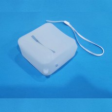 미니프린터 블루투스 무잉크 프린터용 보호 케이스 미니 프린터 열전사 실리카 소프트, WHITE