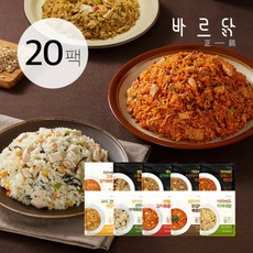 [바르닭] 닭가슴살 곤약볶음밥 9종 20팩 (대용량), 맛 선택:아마씨드&미역국밥 20팩