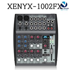 베링거 XENYX1002FX 아날로그믹서 오디오인터페이스 홈레코딩 기타 보컬 마이크 녹음 노트북연결