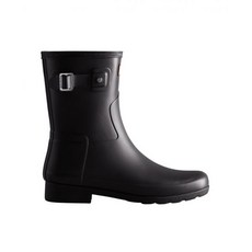 (W) 헌터 리파인드 슬림 핏 쇼트 웰링턴 부츠 블랙 Hunter Refined Slim FIt Short Wellington Boots Black