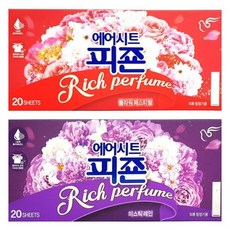 [J. ONE] 영탁의 빨래엔 피죤!! / 피죤 에어시트 20매 / 섬유유연제 / 의류 청정기용/ 플라워페스티벌 미스틱레인 2개, 플라워페스티벌 20매 + 미스틱레인 20매