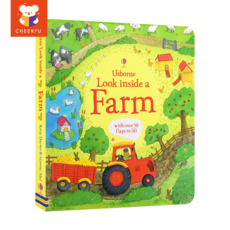 Usborne Books Look Inside Science/Sports/ A Farm 3D 플랩 그림 카드보드 북 교육적 독서 아이들 영어책