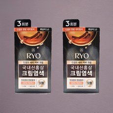 려 진결모 새치커버 크림 염색약 흑갈색 3.0 120GX2개 한방염색 국내산홍삼, 2개