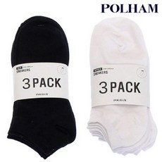 [현대백화점][폴햄] PHZ5AY3104 남녀공용 3PACK 스니커즈 양말