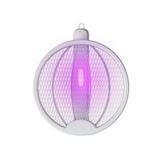 XIAOMI 접이식 전기 모기 찰싹 때림 충전식 내구성 가정용 4-in-one 모기 찰싹 때림 파리 찰싹 때림 리튬 배터리, 01, 1개