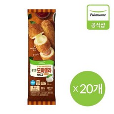 [풀무원] 생산직송 모짜렐라 핫도그20개 (1.6kg), 1.6kg, 20개 - 베베쿡핫도그