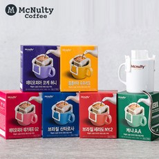 맥널티 핸드드립 원두커피 싱글오리진 6종류 7p x 1팩 초특가기획구성, 8g, 3.브라질 세라도 7px1팩