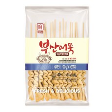 유통기한 임박 사조대림 부산어묵 빅사각꼬치어묵 800g 10월 30일까지, 2개
