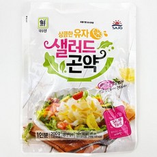 ShopMe 간편식 다이어트 요리 저녁밥 유자 샐러드 곤약 200g 드레싱포함, 1