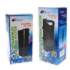 Resun CX 100 CX 200 분수 스타일 수족관 거북 도마뱀 물고기 탱크 낮은 물 내부 필터|필터 & 액세서리|, 단일, 1개