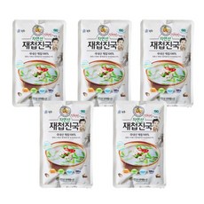[섬진강자연재첩수산] 간편한 국내산 재첩국(500g) X 5팩, 5개, 500g