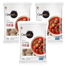 CJ 크레잇 미트볼 1kg X 3개