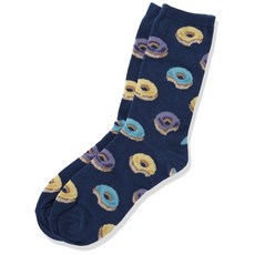 Hot Sox Boys' Big Food Novelty Casual Crew Socks D Hot Sox 남아용 빅 푸드 노벨티 캐주얼 크루 양말 다크 블루 10-13(S/M