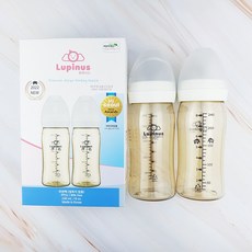 루피너스 PPSU 젖병 240ml 트윈팩 (크림화이트)