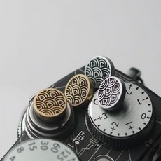 후지용 카메라 셔터 버튼 XT5 XT3ii XT200 XT4 은2개 황동2개, 2silver and 2 brass waves, 1개