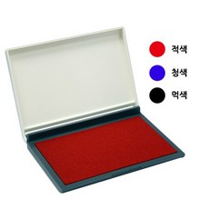 샤이니 불변패드 70mm x110mm 스탬프패드 흑 적 보라색 어린이집 유치원 초등학교, 10개, 흑색(먹색)