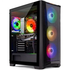 SkyTech Blaze - 게이밍 컴퓨터 PC 데스크톱 Ryzen 5 1600 6코어 3.2GHz NVIDIA GeForce GTX 1050 Ti 4GB 1TB HDD 8GB, 7600X | 4070 Ti, 1개