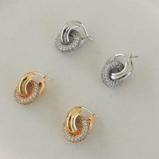 24k순금큐빅귀걸이