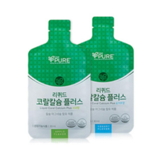 리브퓨어 리퀴드 코랄칼슘플러스 파우치 요거트향, 840ml, 1박스