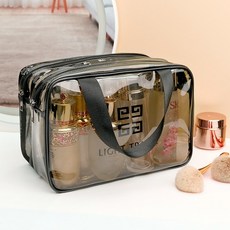 지퍼백 파우치 투명 방수 메쉬 비치백 세트 - 중/대 1세트, 중1 대1 2개 1세트, 2개