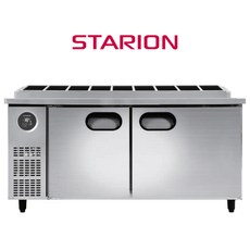 스타리온 테이블 1800 업소용 토핑 김밥 냉장고 SR-G18EIEVG, 1/4밧드 일반형 SR-G18EIEVH