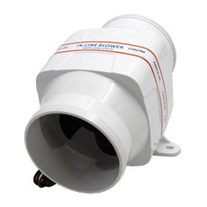 JC 12 볼트 270CFM 인라인 보트 빌지 송풍기 한 벌 4 "호스 보트 / 해양 / 캐러밴, As Described