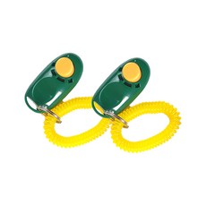 퍼피가드 강아지 훈련용품 클리커 2P, 그린, 2개