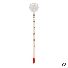 어항 수족관 유리 온도계 수조 수온계 물 온도 측정, White