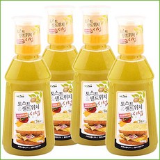 토스트앤샌드위치시럽 기본시럽480g(새콤달콤맛) x 4개 새콤달콤 매콤달콤 소스 양념 시럽 토스트소스 토스트양념 샐러드 샐러드소스, 480g, 1개