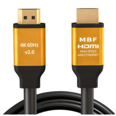 엠비에프 미니멀단자 UHD HDMI2.0 골드 모니터케이블 MBF-GSH2050