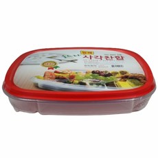한진 울트라 사각찬합 대 6칸/반찬통/밀폐찬합/배달용기/밀폐용기 주방용품 > 보관/밀폐용기 도시락/찬합 기타도시락용품, 빨강, 1개